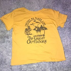 This is a cropped tee got this shirt at Target. Didn’t like it much after.